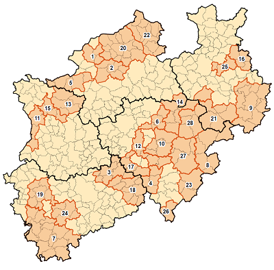 Leader NRW Regionen